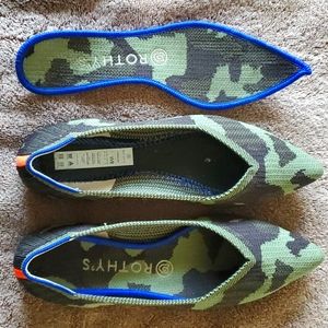 Rothy's Camo Pointy Flats
